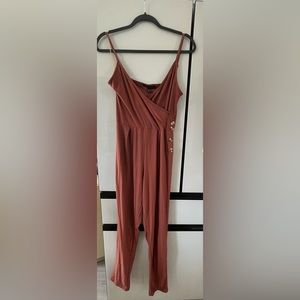 Derek Heart. Size Medium. Brown. Burnt Orange. Jumpsuit.